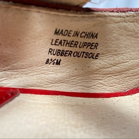 Michael Michael Kors red patent leather strappy chunky cork heel size 8.5 - Picture 2 of 11